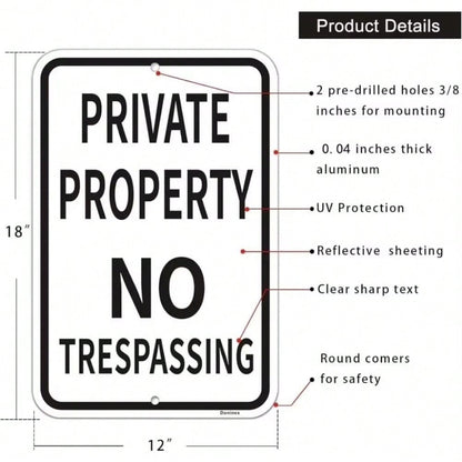 Reflective Metal Rust Prevention Sign – High Quality, Durable, Outdoor Decor