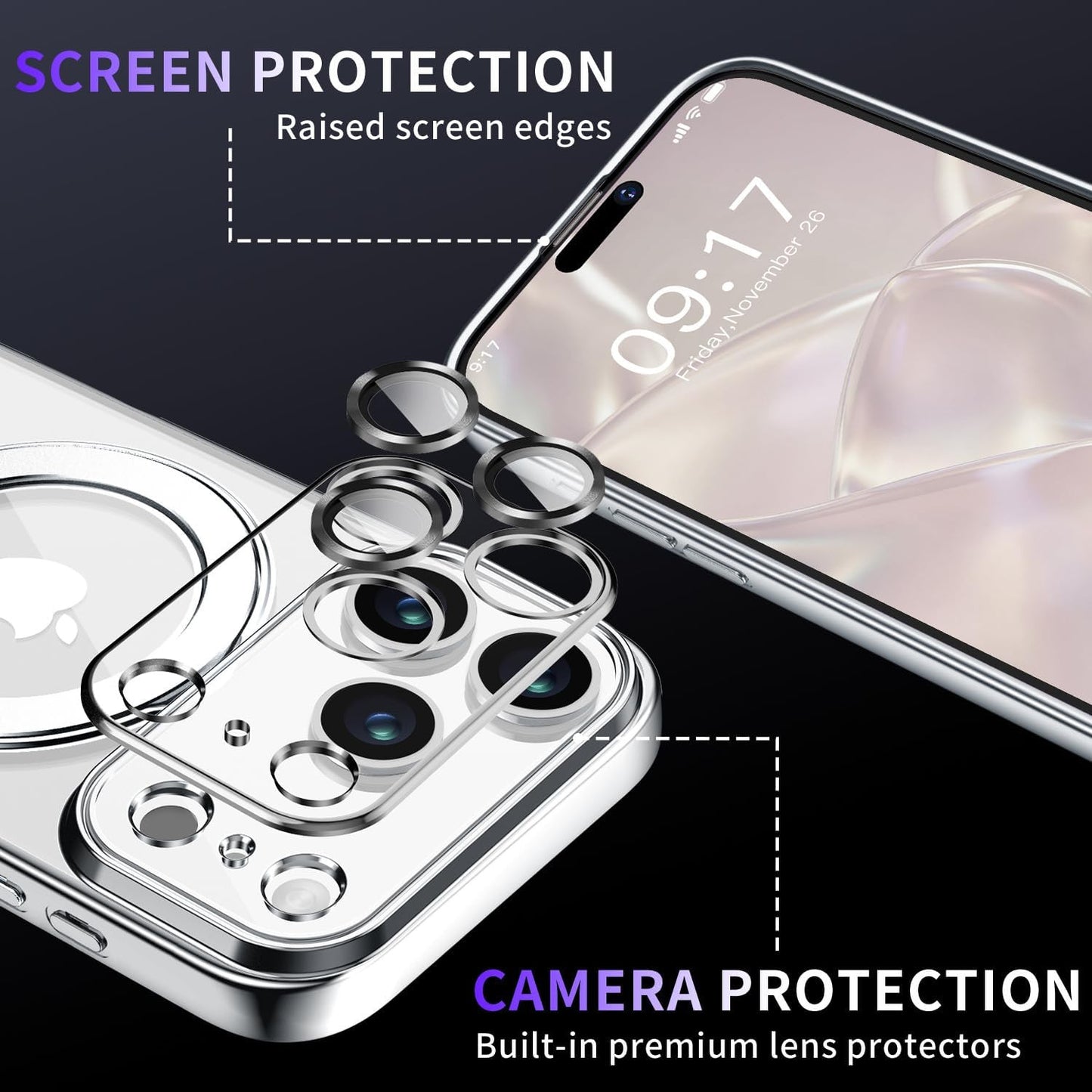 Magnetic for Iphone 17 Pro Max Case with Invisible Stand[Compatible with Magsafe