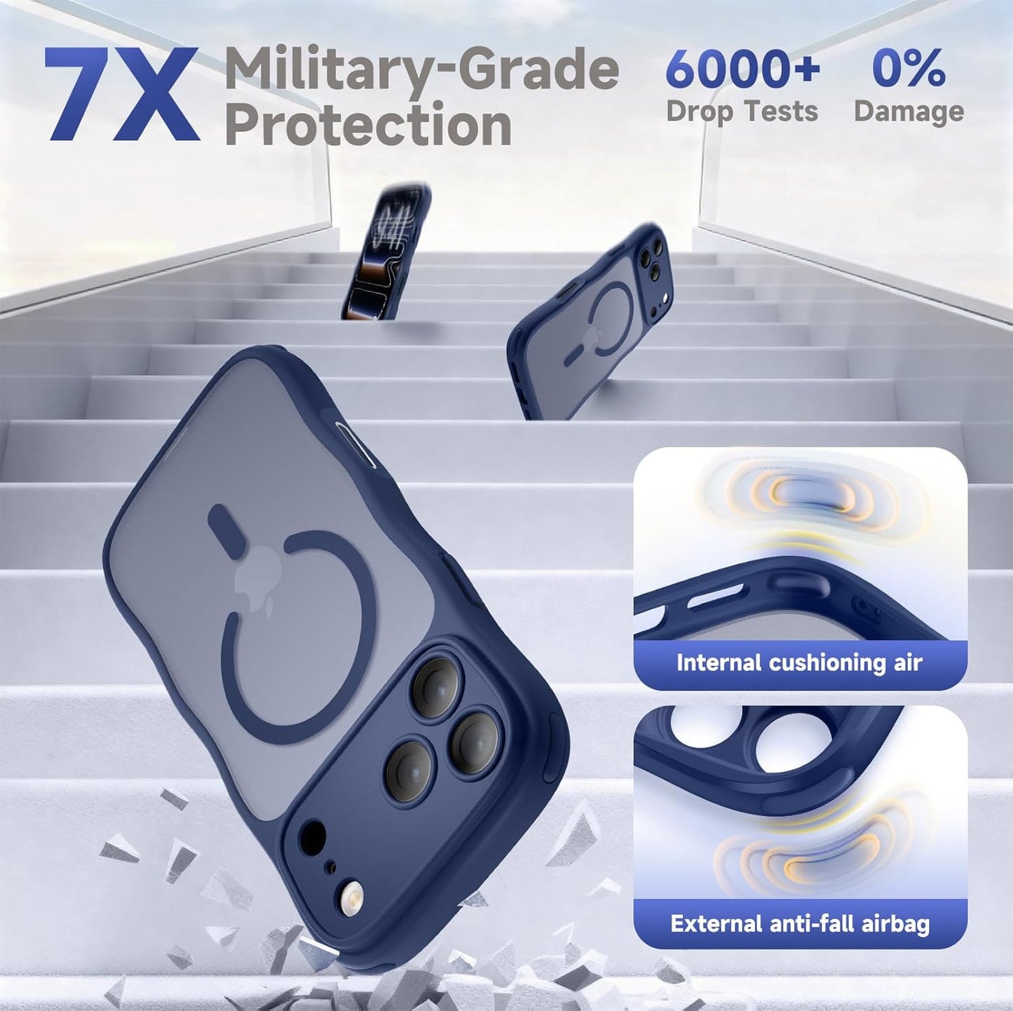 For Iphone 17 Pro Max Case for Women Girls,【Compatible with Magsafe】,【Camera Con