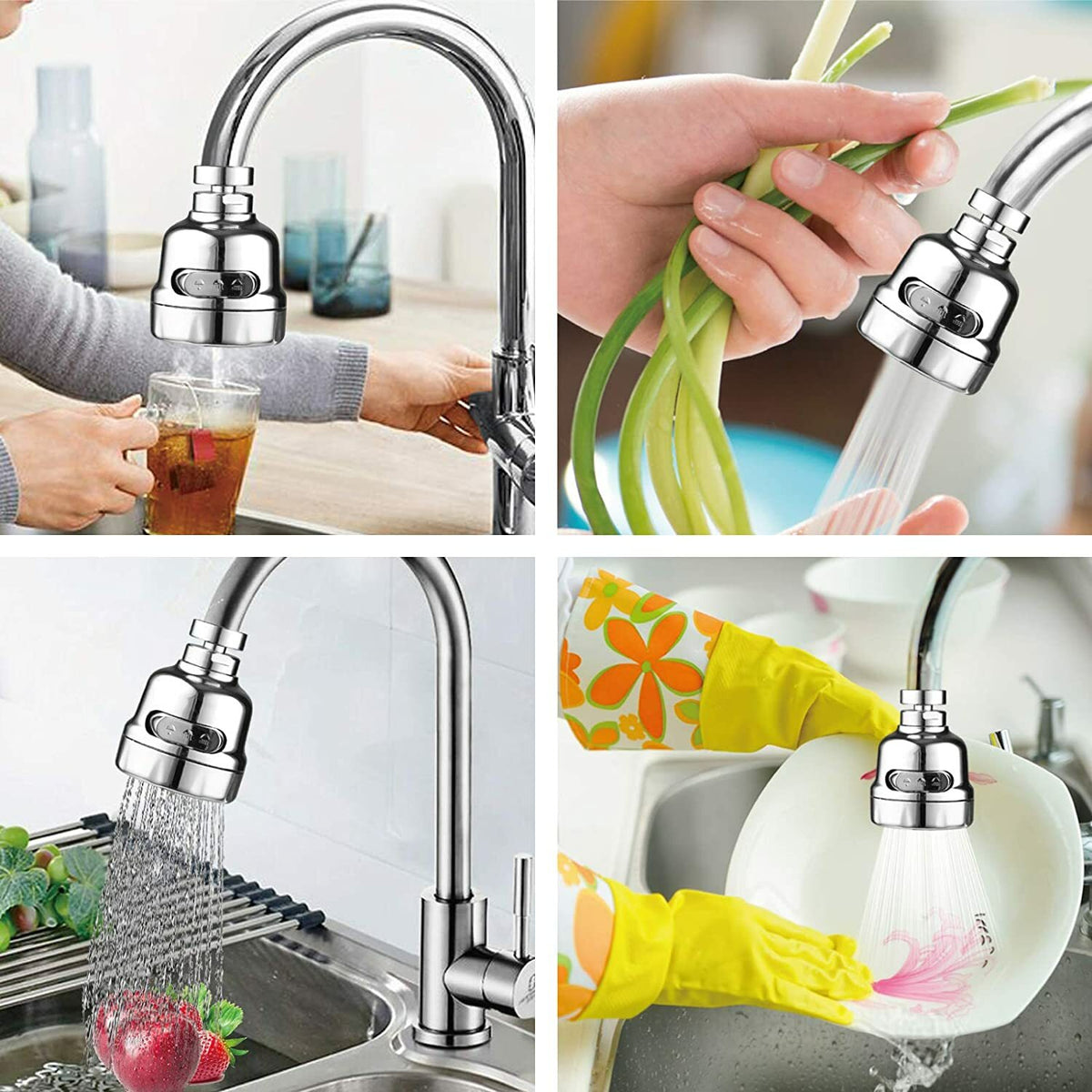 Kitchen Tap Head Water Saving Faucet Extender Sprayer Sink Spray Aerator Nozzle