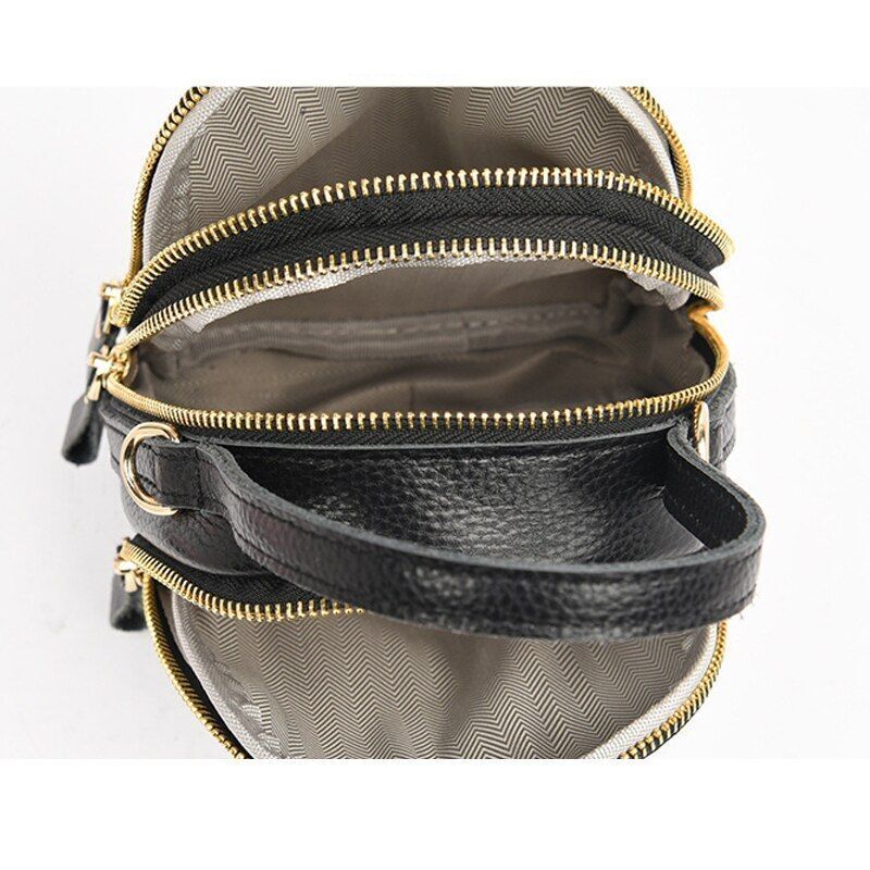 Messenger Purse Handbags Genuine Leather Vintage Casual Shoulder Bag 15*18*6.5CM