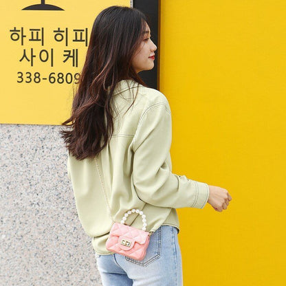 Handbag Synthetic Leather Small Shoulder Bags Cosmetic Little Square Chain Purse