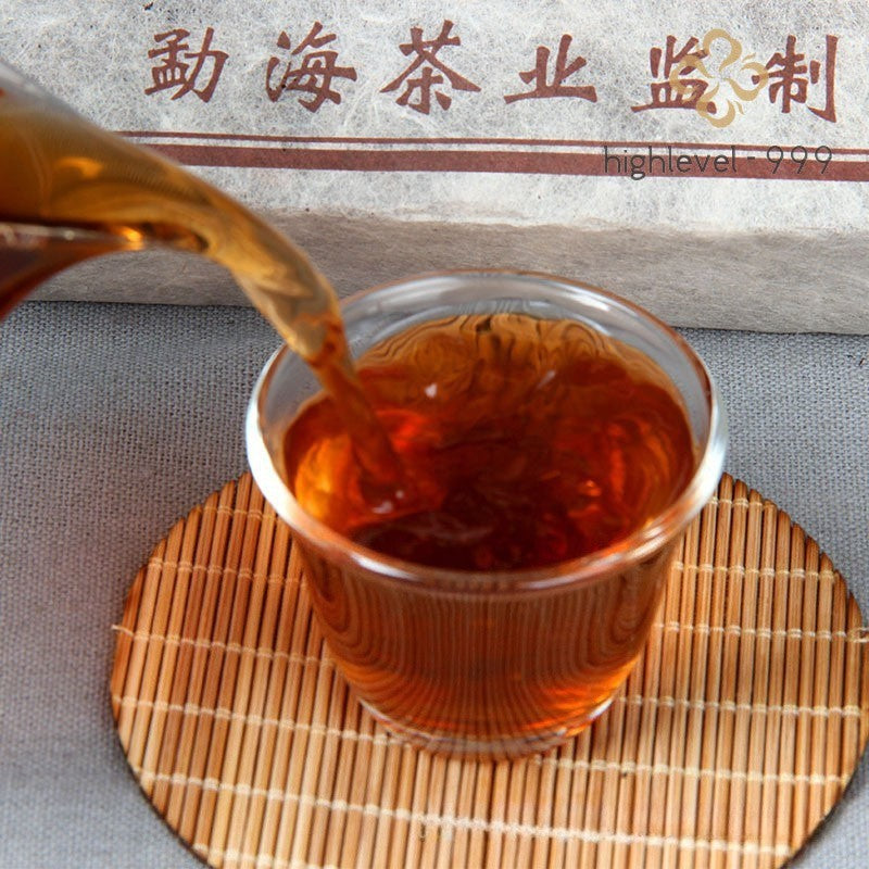 1000g Raw Pu'er Tea Brick Yunnan Aged Mountain Compressed Tea