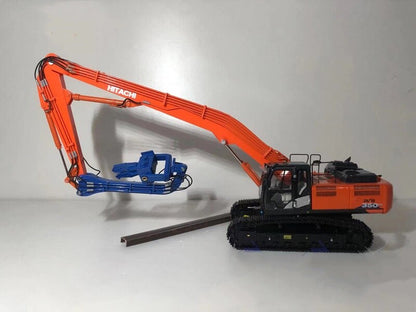 1:50 ZAXIS350-6 Pile Driver Construction Machine Equipment Diecast Model