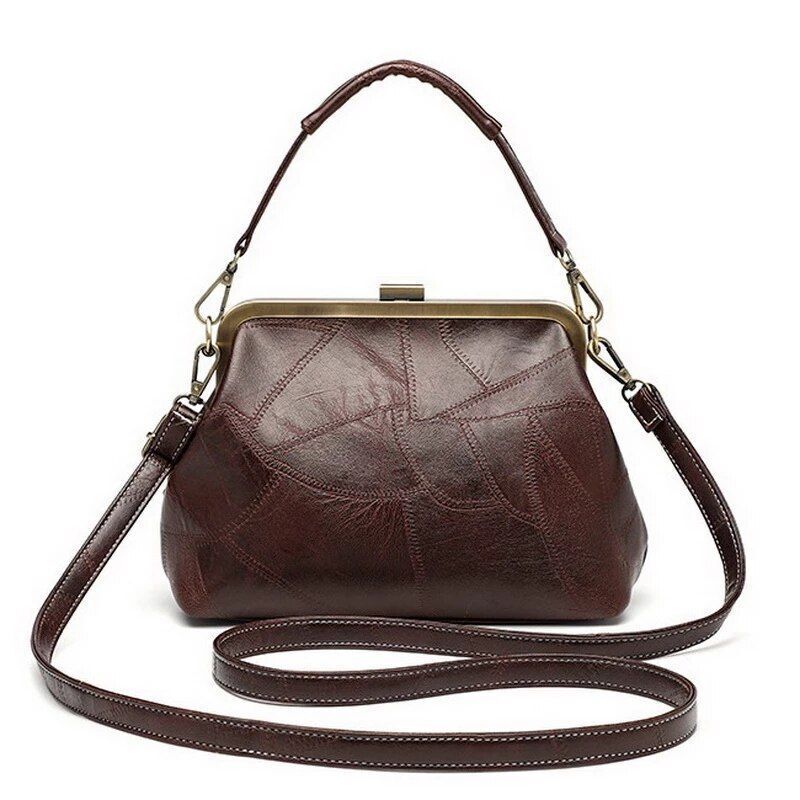 Vintage Rivet Handbag Crossbody Purse Synthetic Leather Shoulder Bag 24*10*18 CM