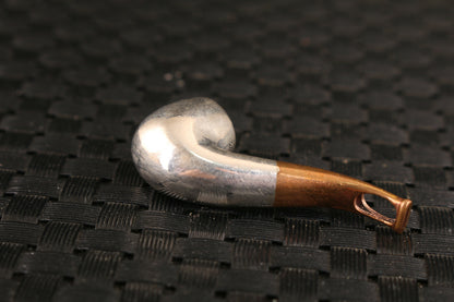 useful solid silver Handmade slippy smoking tool pipe can be used
