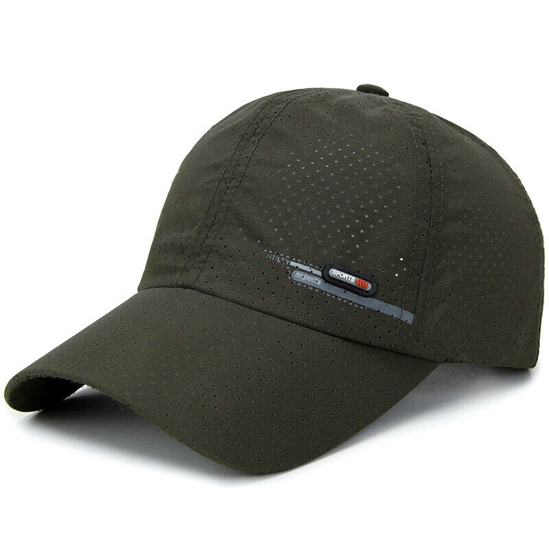 Unisex Breathable Mesh Hat Snapback HatAdjustable Quick Drying Hats Baseball Cap