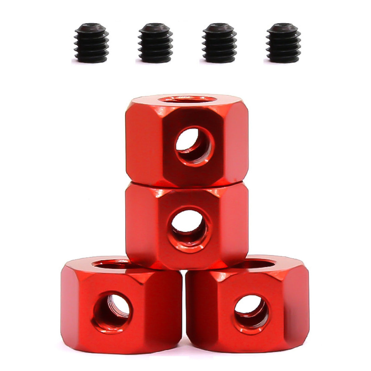 4Pcs 5mm Wheel To 12mm Combiner Wheel Hub Hex Adapter For WPL D12 C14 B14 MN D90