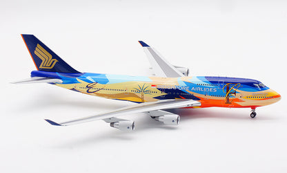 1:200 35CM SQ Wings SINGAPORE AIRLINES BOEING 747-400 Airplane Diecast Model