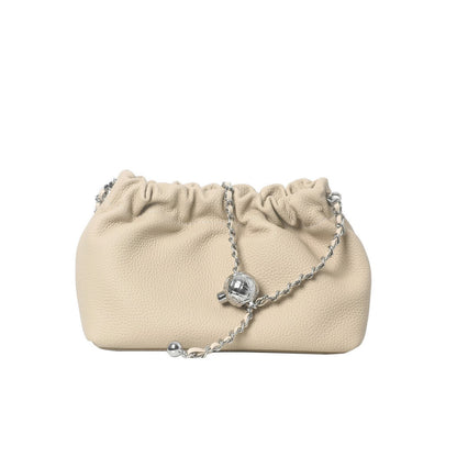 Small Mini Real Leather Clutch Purse Shoulder Bag Crossbody Adjustable Chain