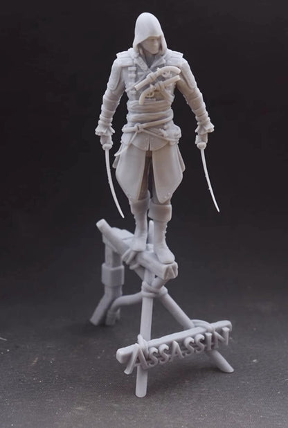 1/24 resin figures model Game Character Male Assassin Unassembled unpainted