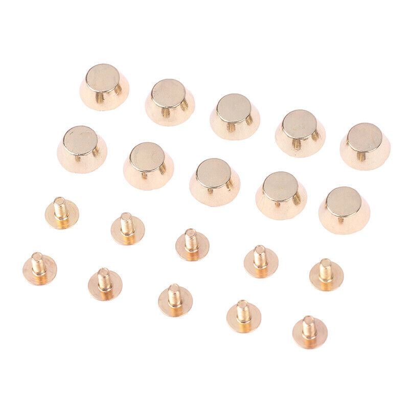 10sets Metal Bag Rivets For DIY Leather Studs Bag Wear Protection Rivets