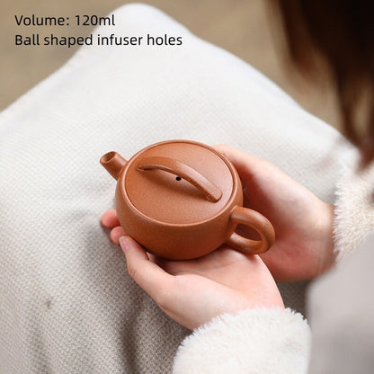 Full Handmade Tea Pot Hand Carved Real Yixing Zisha Clay Master Pot Big Mouth
