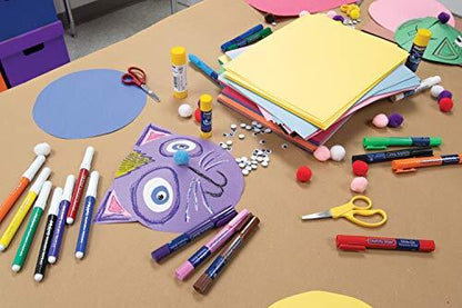 Pacon SunWorks Construction Paper, 12"x18", 50-Count, Hot Pink Paper-Recyclable