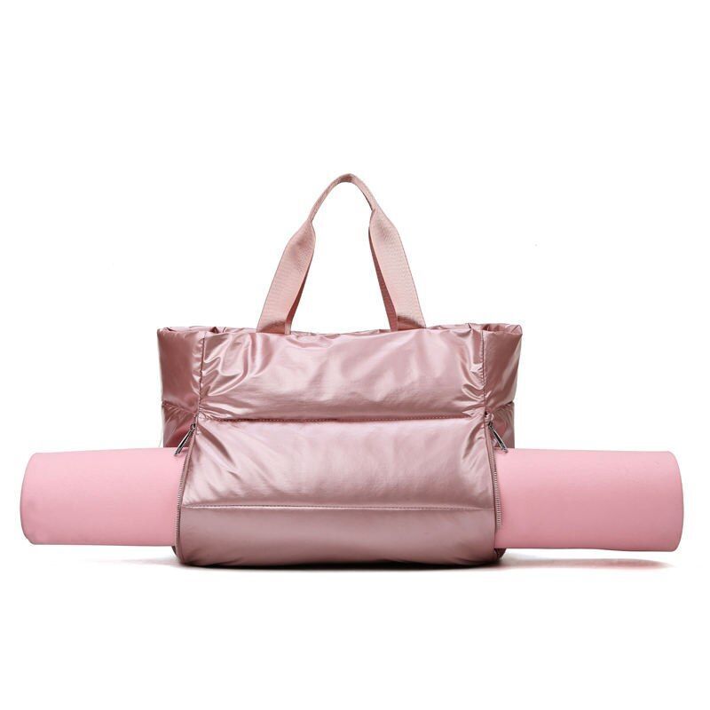 Large Shoulder Bag Waterproof Nylon Bag Space Padded Cotton Feather Down Tote
