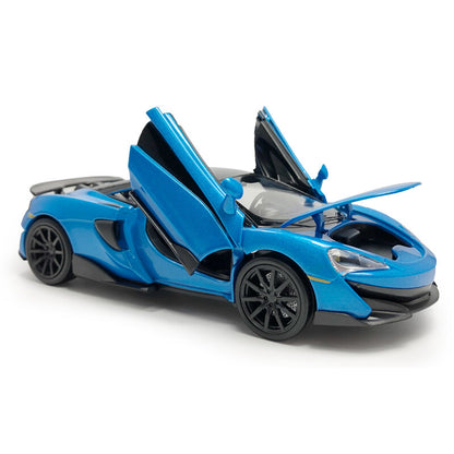 1:32 McLaren 600LT Model Car Diecast Toy Cars Light Sound Kids Toys Gifts Blue