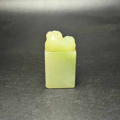 Certified Natural Hetian Jade Hand-carved Exquisite Pixiu Statues 31343