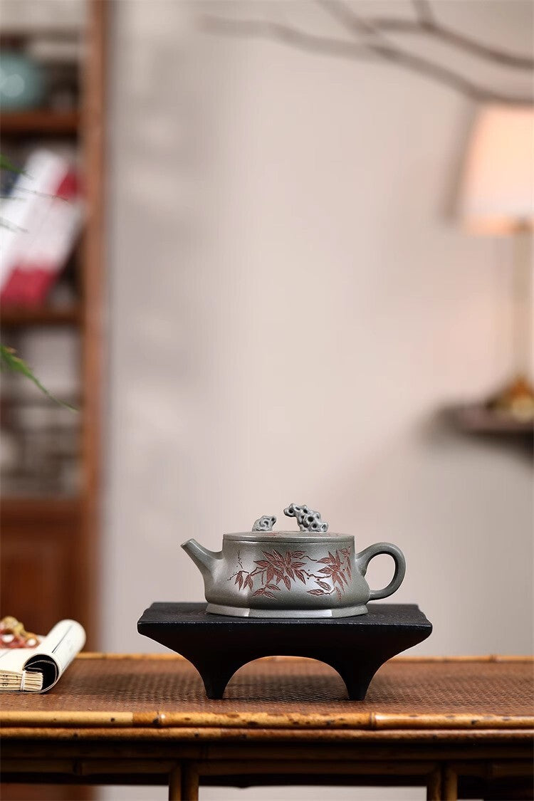 240cc chinese Yixing Handmade Zisha teapot Duan clay TaiHuShi Gongfu Tea Pot