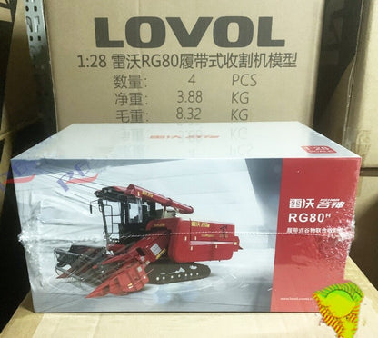 1:28 22CM LOVOL RG80H Combine Harvester Construction Farm Machine Diecast Model