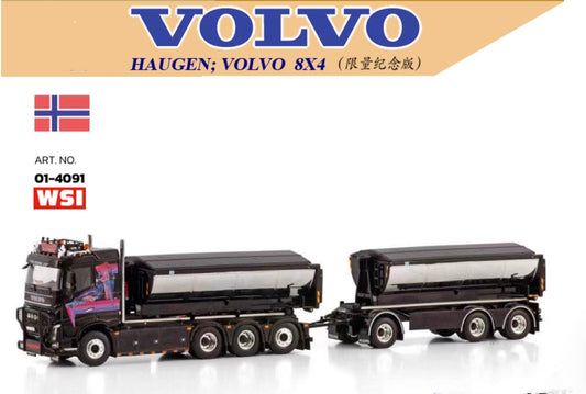 1:50 WSI HAUGEN VOLVO FH4 8X4 Asphalt Transport Truck Vehicle Diecast Model