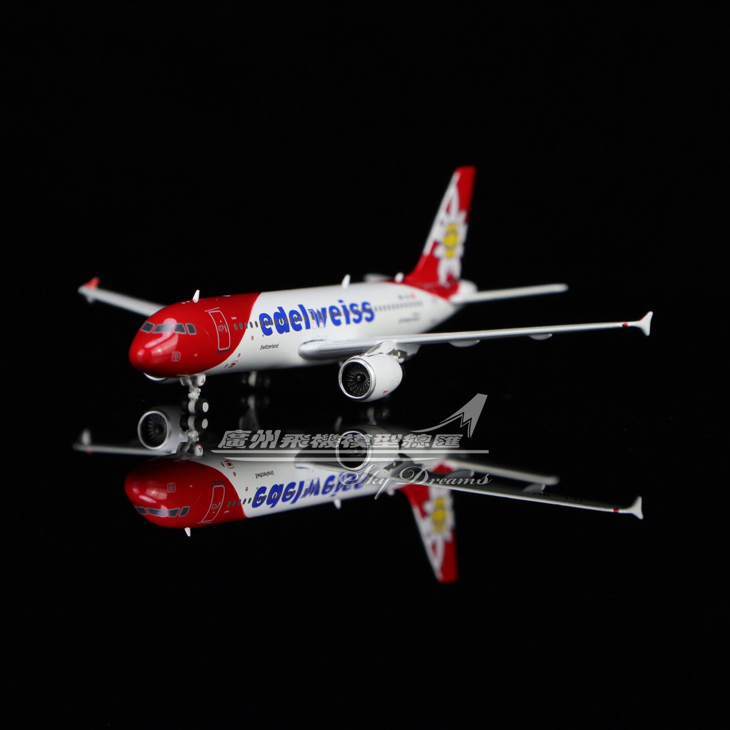 1:400 Phoenix Edelweiss AIRBUS A320 Passenger Airplane Diecast Aircraft Model
