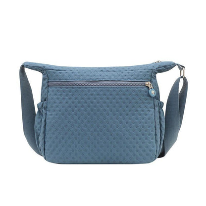 Shoulder Bag Waterproof Nylon Handbag Zipper Purse Messenger Crossbody Bag Purse