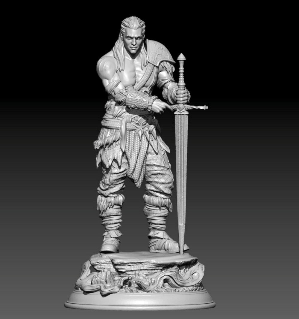 1/24 resin figure model Fantasy Tribe Prince 3D Printing Unassembled unpainted