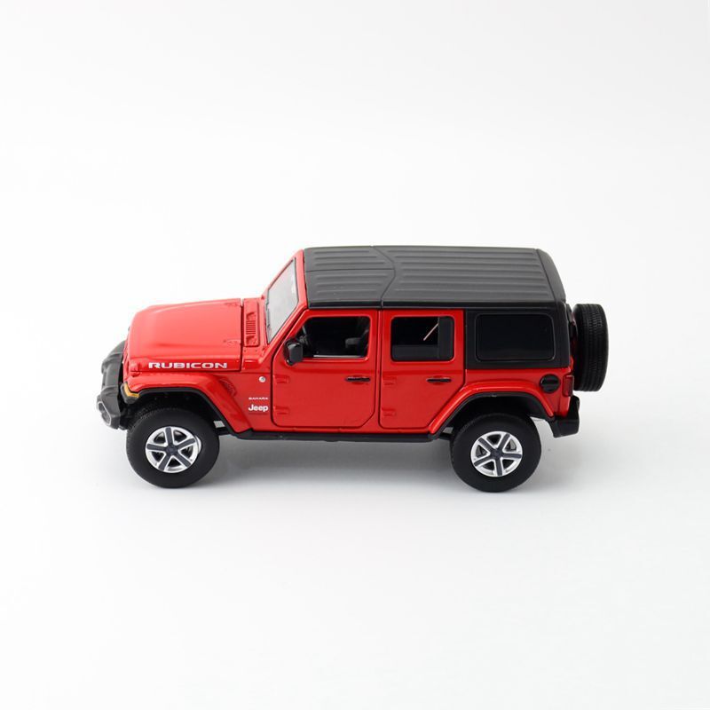 1:32 Diecast JEEP Rubicon SUV Metal Car Model Toy Door Open Sound Light Gift