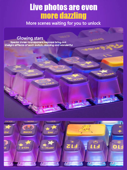 Cherry Pokémon Gengar MX8.2 XAGA Wireless MX2A Red Switch Mechanical Keyboard