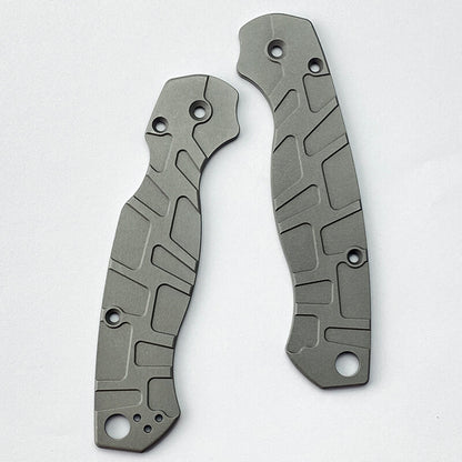 1 Pair Aluminum Alloy Knife Handle Scales for Spyderco C81 Para 2