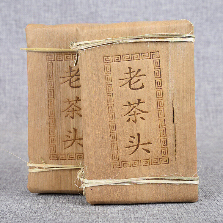 250g Pu'er Tea Golden Bud Brick Ripe Tea Brick Healthy Drink