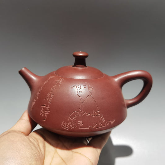 Collection Chinese Vintage Yixing Zisha Clay Exquisite Zisha Teapot Tea Set Art