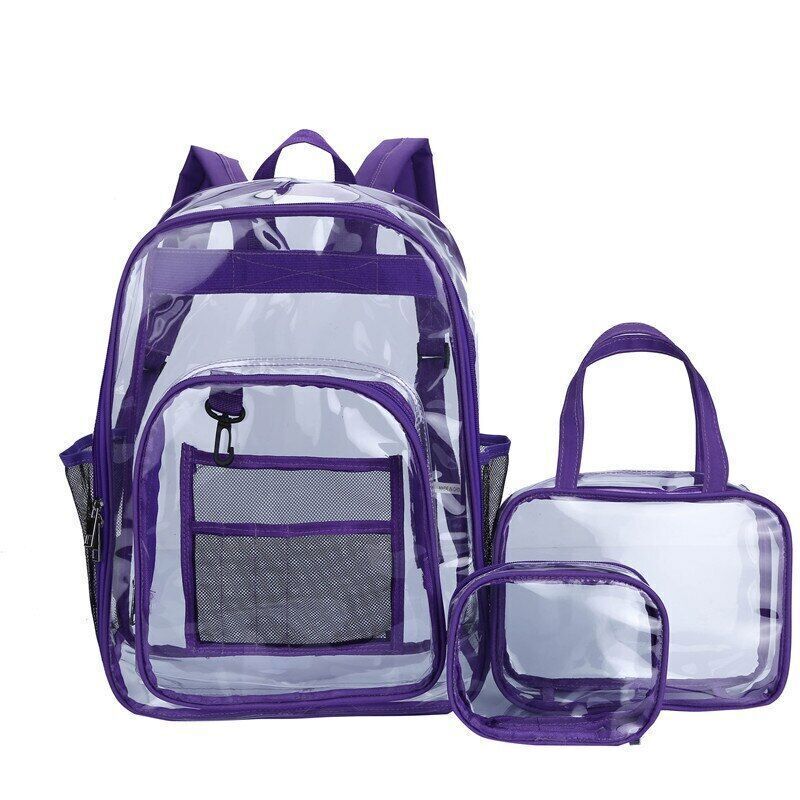 Transparent PVC Set Bag Backpack Unisex Backpack Backpack Couple Bagback