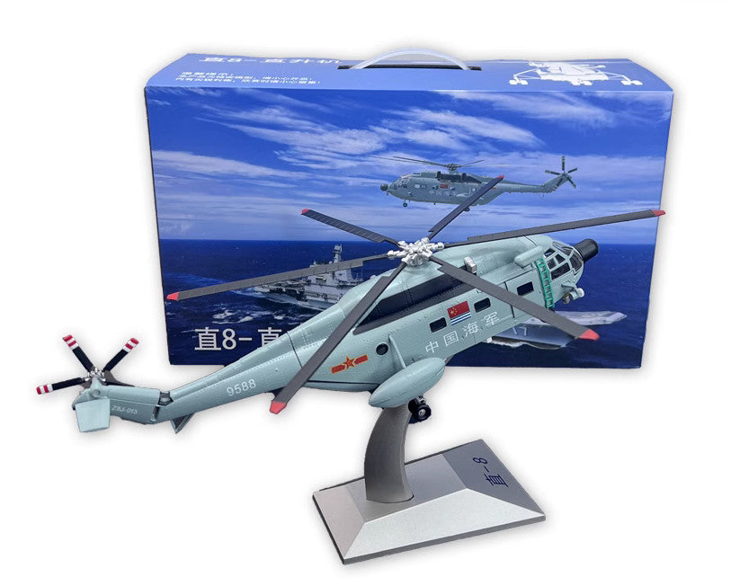 1:60 33CM China Navy Z-8 Armed Helicopter Plane Diecast Military Aircraft Model