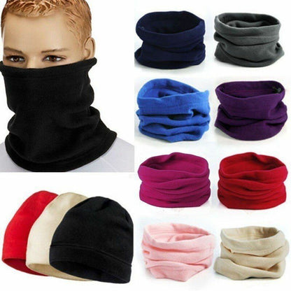 Winter Warm Polar Fleece Neck Tube Face Scarf Sport Warmer Beanie Hats Headwear