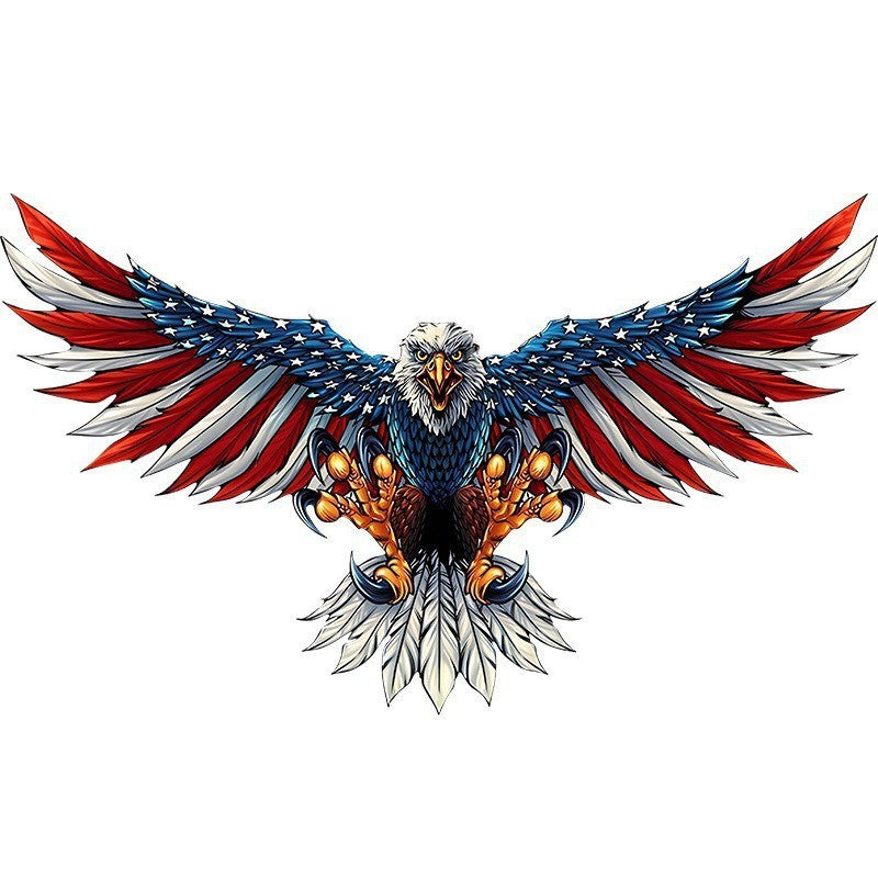 AmericanFlag Bald Eagle Decoration Metal Wall Pendant Indoor Wall Hanging Crafts