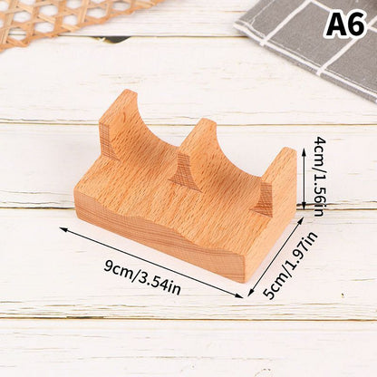 Japanese Sushi Rack Wooden Taco Snack Tray Food Holder Plate Cuisine Stand Decor