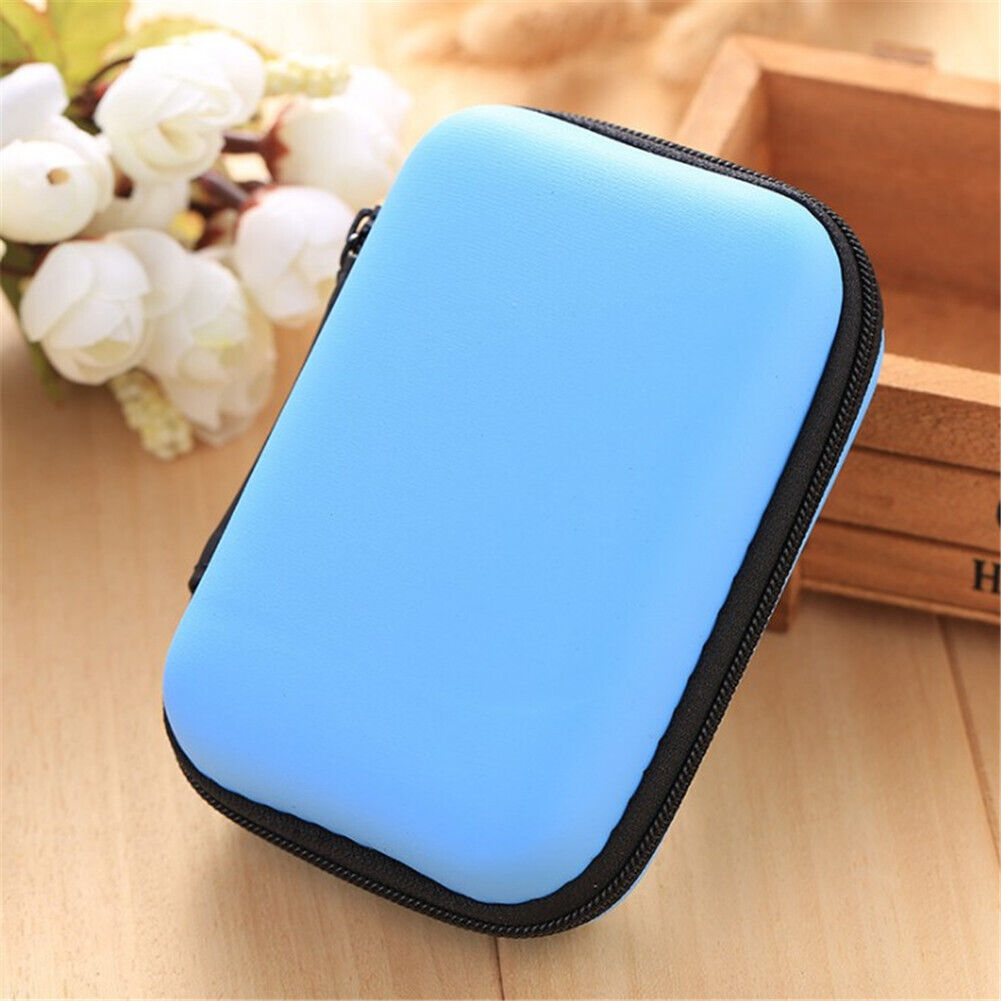 Earphone Pouch USB Data Charger Cable Organizer MINI Storage Bag Travel Case*US