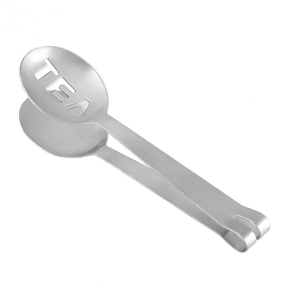 Stainless Steel Tea Clips Bag Tong Squeezer Strainer Mini Sugar Tea Clip Straine