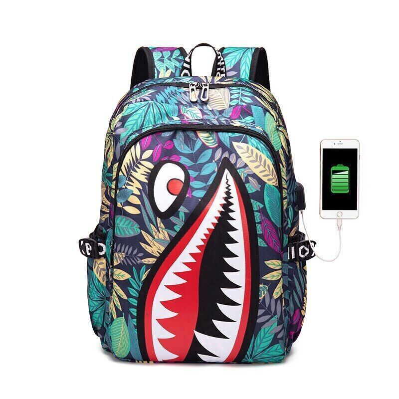 Backpack Elementary Bookbag Travel Cartoon Print Primary School Student Backpack