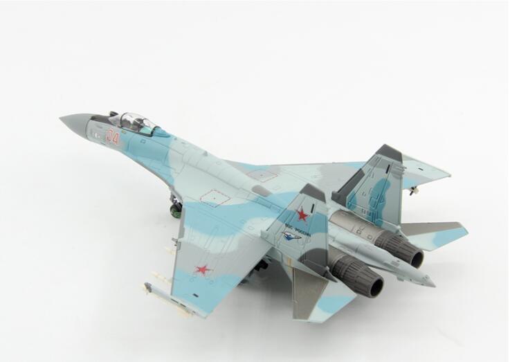 HOT-BLOODED Russia SU-35 Super Flanker 1/100 diecast plane model aircraft