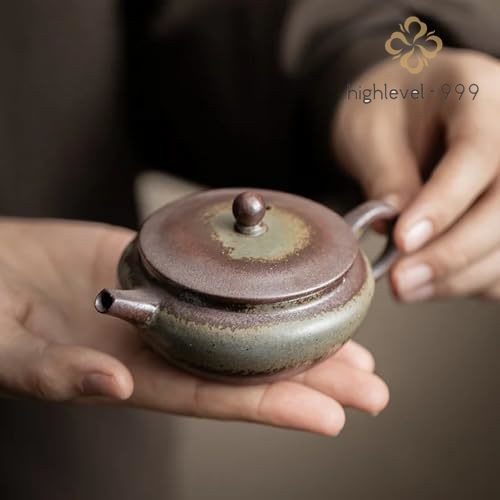 Teapot Retro Ceramic 100ML 3.3oz Brewing Tea Pot Kung Fu Tea Set Filter Teapot