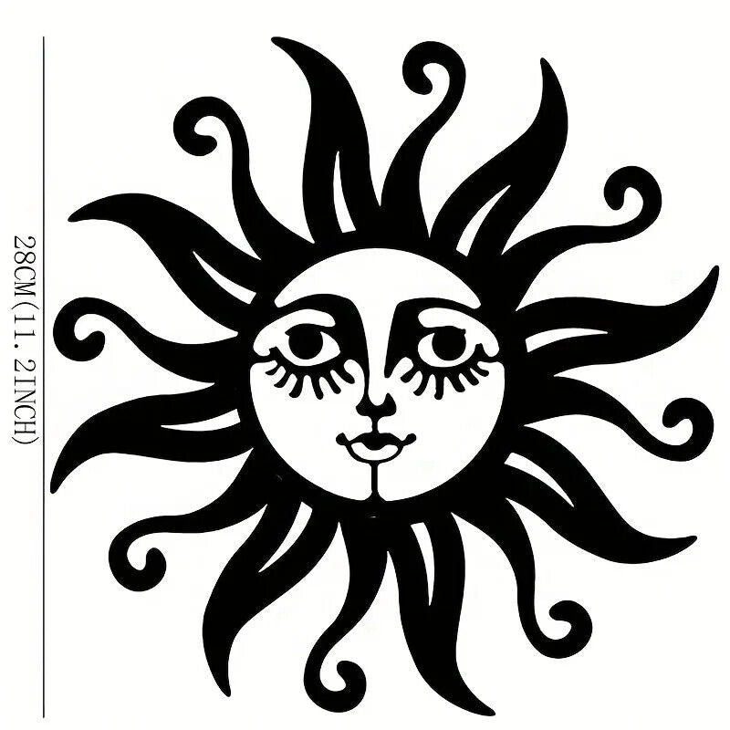 Elegant Sun Face Wall Art - Add a Touch Home Decor Hanging Wall Art