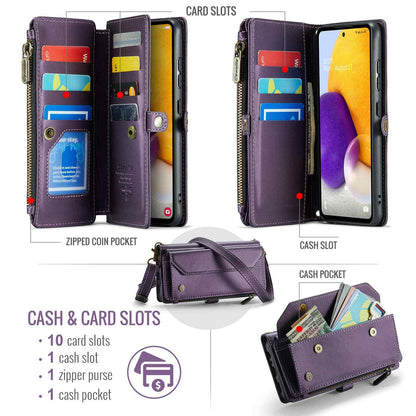 Crossbody for Samsung Galaxy A15 A25 A32 A33 A35 A55 A72 Case Wallet Card Holder