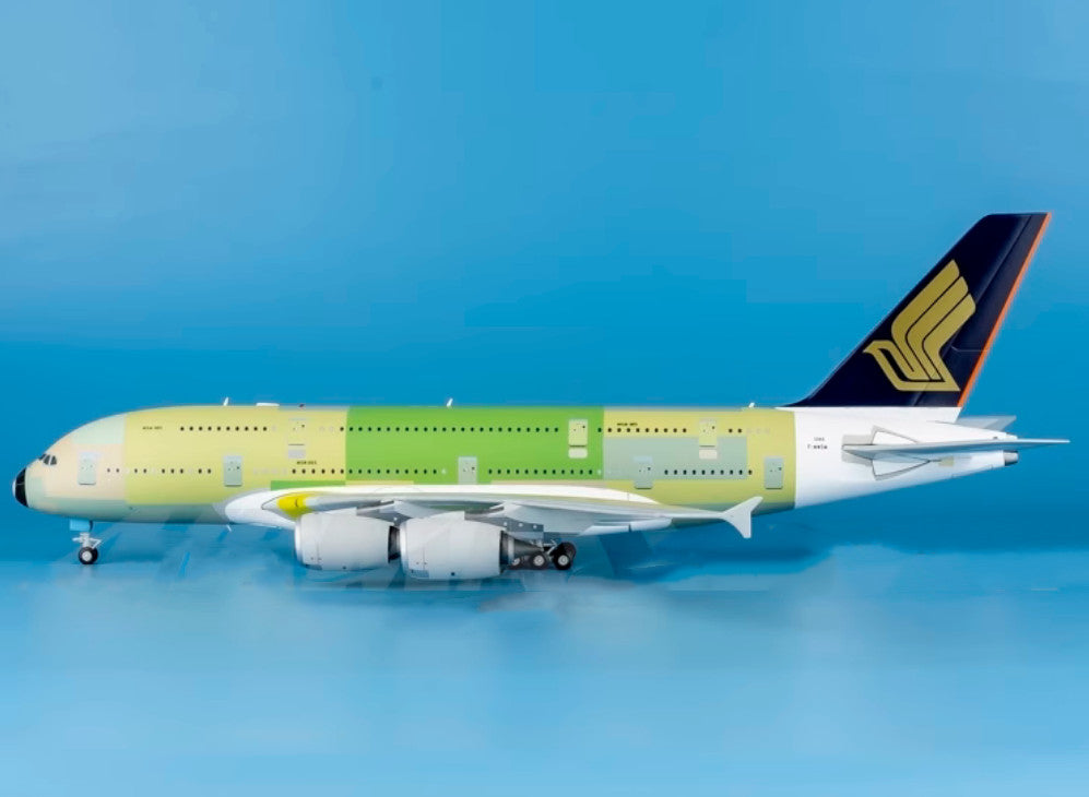 1:200 37CM JC Wings SINGAPORE AIRLINES AIRBUS A380 Aircraft Diecast Plane Model
