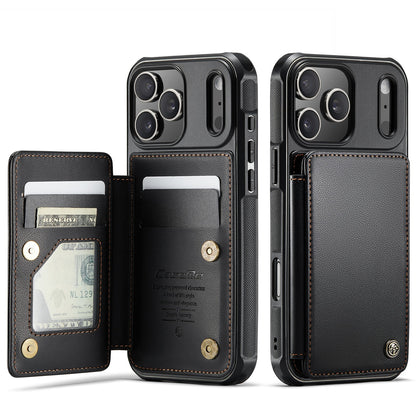 For iPhone 17 Pro Max/17 Pro/17e/Air Wallet Case with RFID Blocking Card Holder