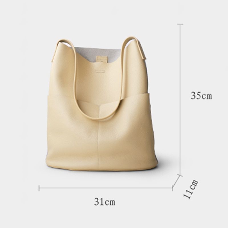 Women Bag Genuine Leather Big Fashion Lady Handbag Casual Shoulder Messenger Bag