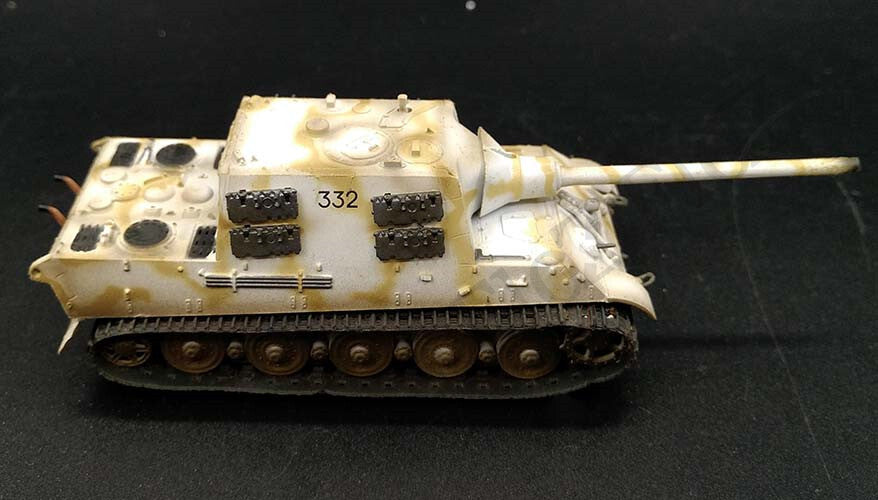 WWII German Jagdtiger Henschel tank s.Pz.Jag.Abt.653 1/72 diecast Easy model