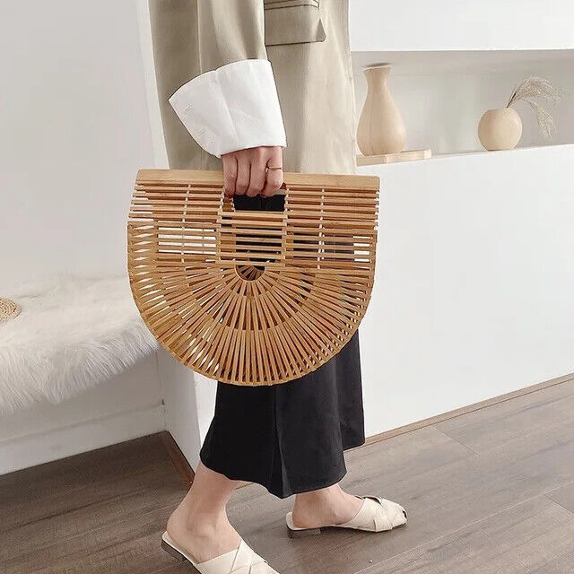 Weave Tote bag Women's Handbag Large Saddle bag Straw Beach Travel bag