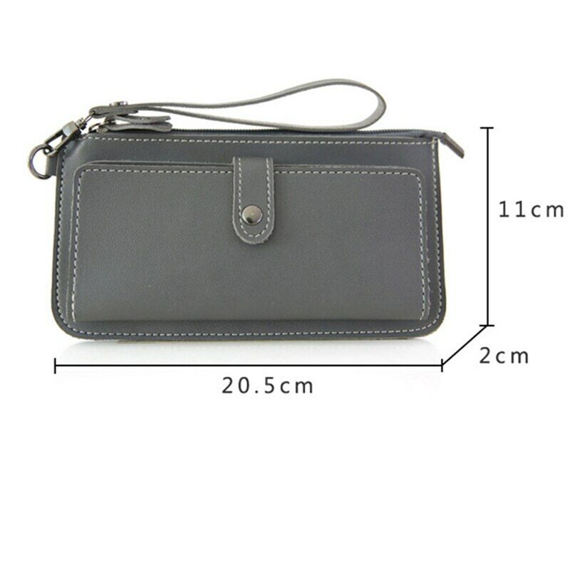 Lady Handbag Female Card Wallet Handbag Clamps Billfold Cash Clip Women Purse PU